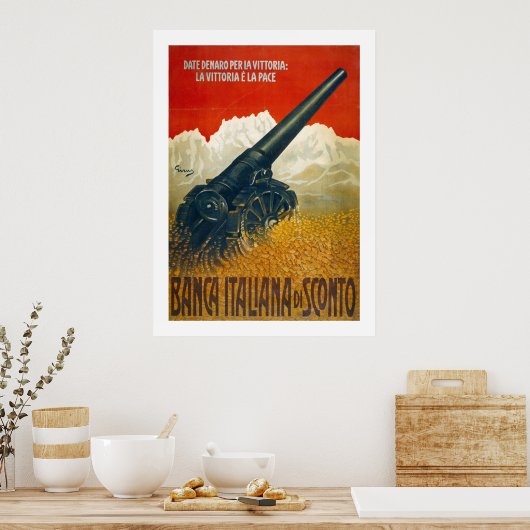 Poster Date Denaro per la Vittoria (blanc) (Cuisine)