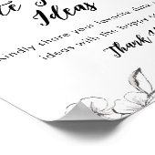 Poster Date gothique Idées nocturnes Signe Fête des marié (Coin)