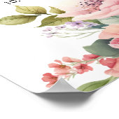 Poster Date Mariage de conservation Amour personnalisé (Coin)