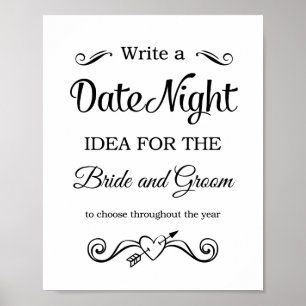 Poster Date Night Ideas Mariage