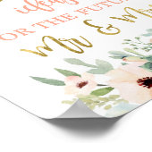 Poster Date nuit idées Fête des mariées succulents signe (Coin)