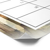 Poster Date prévue pour bébé forêt de bois aquarelle (Coin)