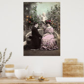 Poster Date Valentine vintage (Cuisine)