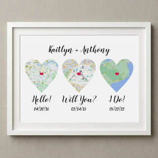 Poster Dates spéciales de Cute Couple Mariage