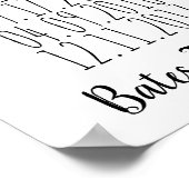 Poster Dates spéciales de famille personnalisées Imprimer (Coin)