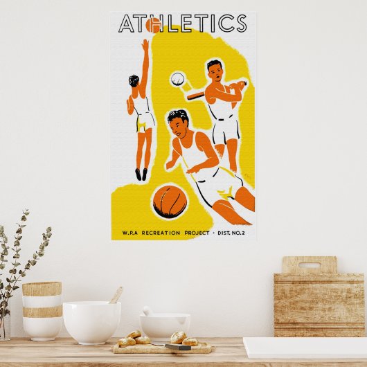 Poster d'athlétisme 2 (Cuisine)