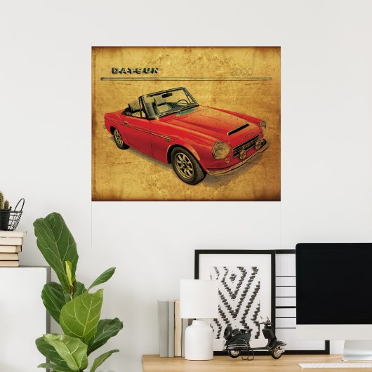 Poster Datsun 2000 Fairlady (Bureau à domicile)