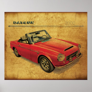 Poster Datsun 2000 Fairlady