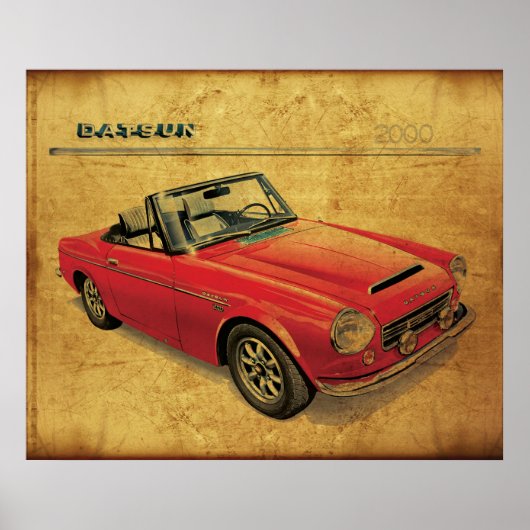 Poster Datsun 2000 Fairlady (Devant)