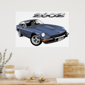 Poster Datsun 260Z bleu (Cuisine)