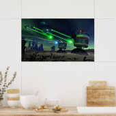 Poster d'attaque robotique (Cuisine)