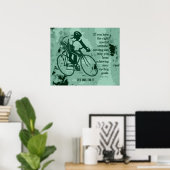 Poster d'attitude appropriée pour réussir le cycli (Bureau à domicile)