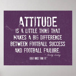 Poster d'attitude de football