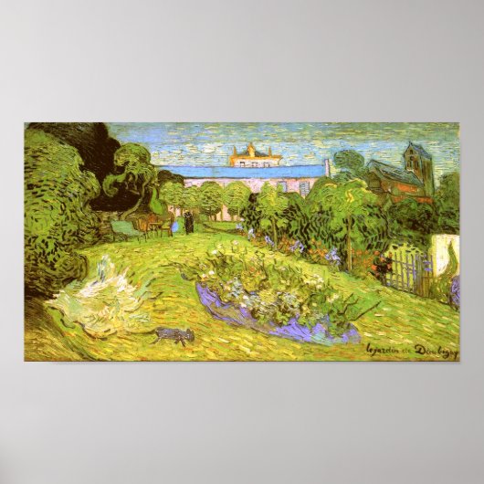 Poster Daubigny's Garden Van Gogh Art (Devant)