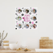 Poster Daughter Birthday Photo Collage Typography  (Cuisine)