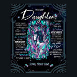 Poster Daughter Gifts | Letter To My Daughter From Dad<br><div class="desc">Daughter Gifts | To My Daughter Never Forget That I Love You Love From Dad</div>