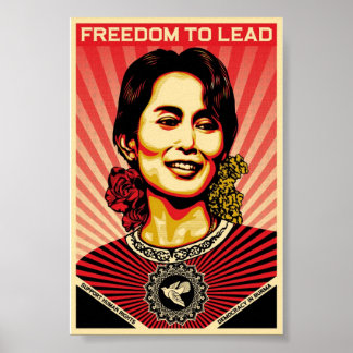 Poster d'Aung San Suu Kyi