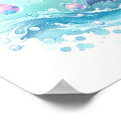 Poster Dauphin à l'aquarelle (Coin)