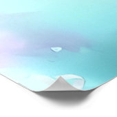 Poster Dauphin aquarelle peint (Coin)