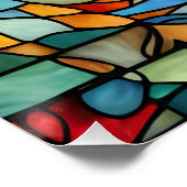 Poster Dauphin bleu verre (Coin)