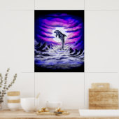 Poster Dauphin clair de lune (Cuisine)