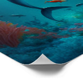 Poster Dauphin Dans L'Océan (Coin)