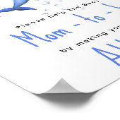 Poster Dauphin d'aquarelle - Maman à être destinataire (Coin)