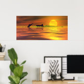 Poster Dauphin de requin Le Jeu de la vie (Bureau à domicile)