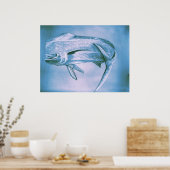 Poster Dauphin en mouvement (Cuisine)