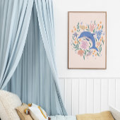 Poster Dauphin et récif corallien