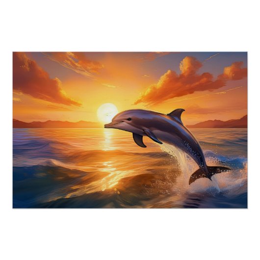 Poster Dauphin heureux (Devant)