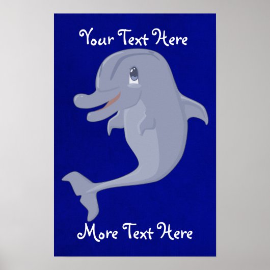 Poster Dauphin Joueur (Devant)