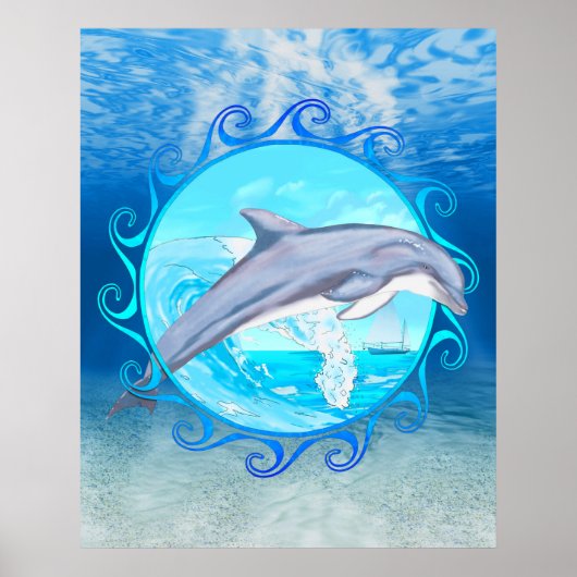 Poster Dauphin maori Sun (Devant)