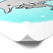 Poster dauphin mignonne maman & bébé Dolphin Nurse (Coin)