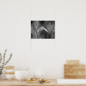 Poster Dauphin noir foncé (Cuisine)