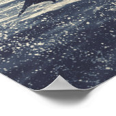 Poster Dauphin sautant hors de l'art aquatique (Coin)