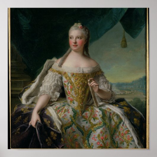 Poster Dauphine Marie-Josephe de Saxe 1751 (Devant)