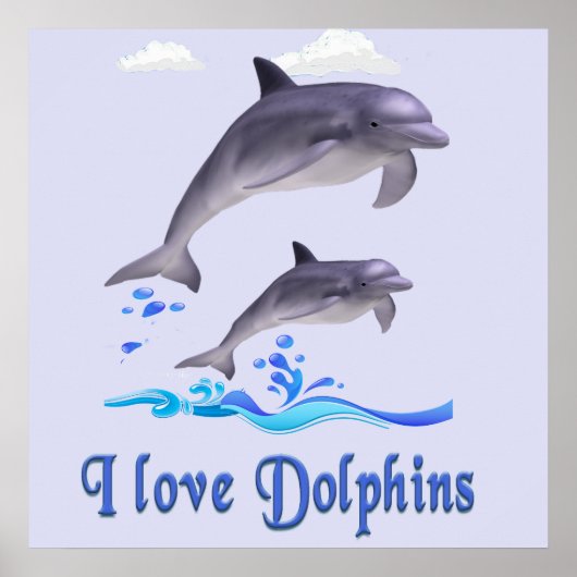 Poster dauphins (Devant)