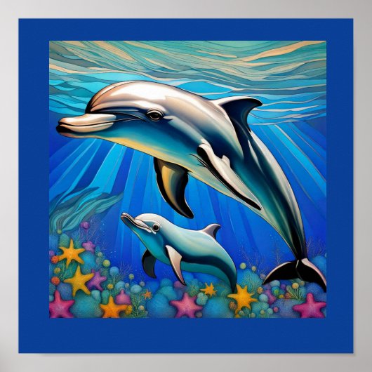 Poster Dauphins (Devant)