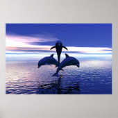 Poster Dauphins du début du matin (Devant)