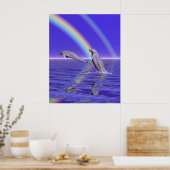 Poster Dauphins et Arc-en-ciel (Cuisine)