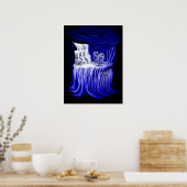 Poster Dauphins, Main du temps (Cuisine)