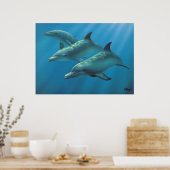 Poster Dauphins par Andrew Patsalou (Cuisine)
