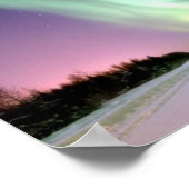 Poster d'Aurora Borealis sur Alaska (Coin)