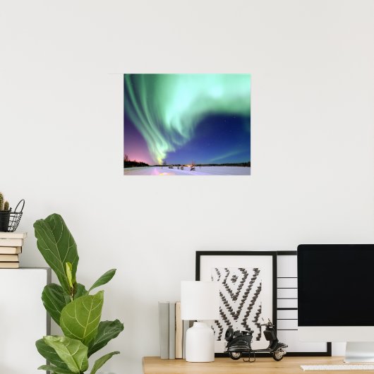 Poster d'Aurora Borealis sur Alaska (Bureau à domicile)