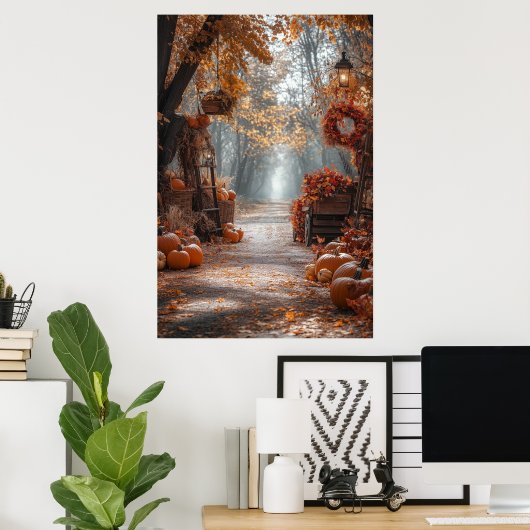 Poster d'automne (Bureau à domicile)