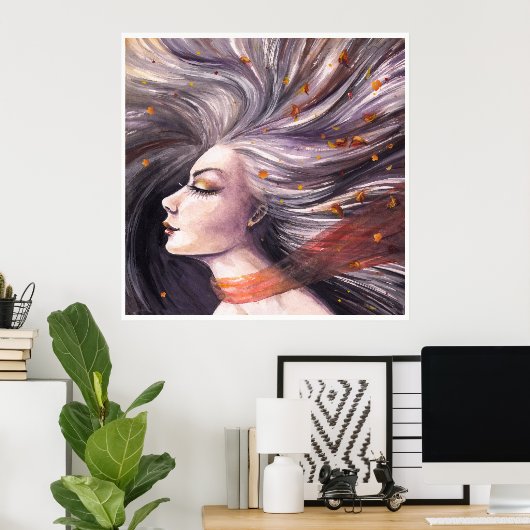 Poster d'automne (Bureau à domicile)