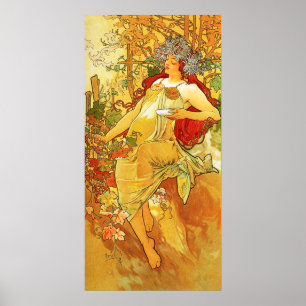 Poster d'automne Alphonse Mucha