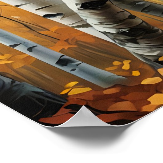 Poster d'automne Birch Trees (Coin)