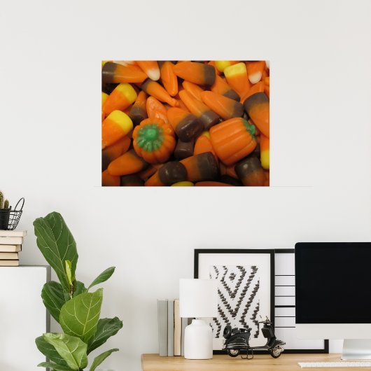 Poster d'automne Candy Corn (Bureau à domicile)